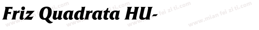 Friz Quadrata HU字体转换